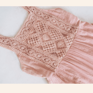 Dusty Rose Crochet Mommy & Me Dress - Women