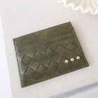 Mariah Woven Small Card Holder Wallet