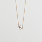 Initial Necklace In Gold