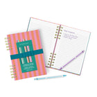 Cabana Stripes Harper Split-Spiral Notebook & Pen Set