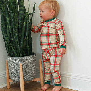 Plaid 2 Piece Bamboo Pajama Set