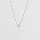 Initial Necklace In Gold