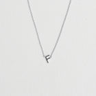 Initial Necklace Silver