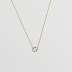 Initial Necklace In Gold