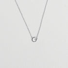Initial Necklace Silver
