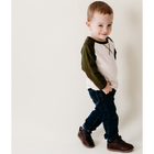 Raglan Baseball Tee Green - Child