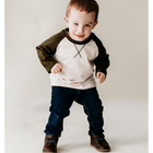 Raglan Baseball Tee Green - Infant