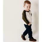 Raglan Baseball Tee Green - Infant