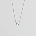 Initial Necklace Silver