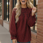 Wildwood Check Red Smock