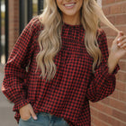 Wildwood Check Red Smock