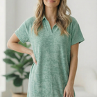 Got Green Light Textured Lounge Dress