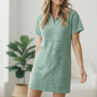 Got Green Light Textured Lounge Dress