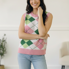 Sugarplum Argyle Sweater Vest