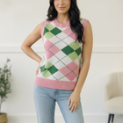 Sugarplum Argyle Sweater Vest