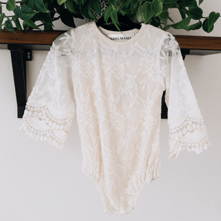 Ivory Lace Mommy & Me Dress - Infant