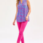 Dear Scarlett Lizzy Tank Top in Pink/Aqua