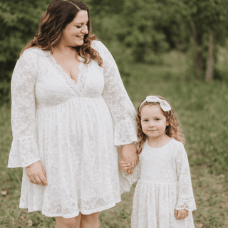 Ivory Lace Mommy & Me Dress - Women