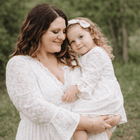 Ivory Lace Mommy & Me Dress - Child