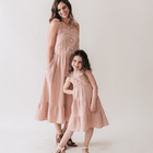 Dusty Rose Crochet Mommy & Me Dress - Women