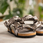 River Dance Woven Sandal in Pewter