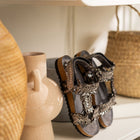 River Dance Woven Sandal in Pewter