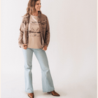 Brown Denim Jacket - Women