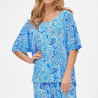 Dear Scarlett Cabana Set in PaisleyRoyal Blue