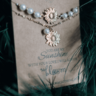 Mommy and Me Sunflower Necklace & Bracelet Set