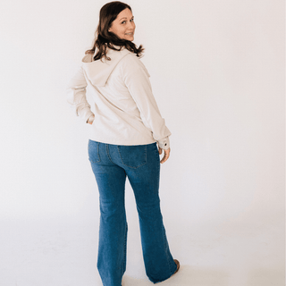 Textured Khaki Jacket - Women