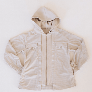 Textured Khaki Jacket - Women