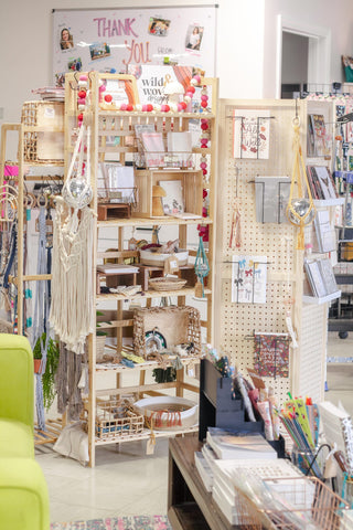 Wild & Woven Designs macrame and stationery booth at The Willow Collective