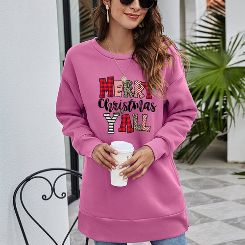 MERRY CHRISTMAS Y'ALL Graphic Sweatshirt