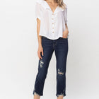 Judy Blue Be The One Cropped Straight Leg Jeans (82145)
