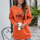 Christmas Tree Graphic Drop Shoulder Sweatshirt