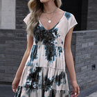 Tie-Dye Ruffle Hem Dress