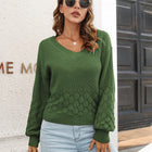V-Neck Long Sleeve Sweater