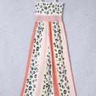 Leopard Color Block Smocked Jumpsuit