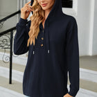 Cable-Knit Long Sleeve Hoodie