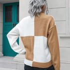 Contrast Drop Shoulder Sweater
