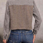 Collared Neck Button Front Pocketed Jacket