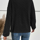Half Button Long Sleeve Top