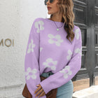 Floral Dropped Shoulder Sweater