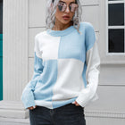 Contrast Drop Shoulder Sweater