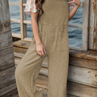 Full Size Wide Leg Front Pocket Jumpsuit