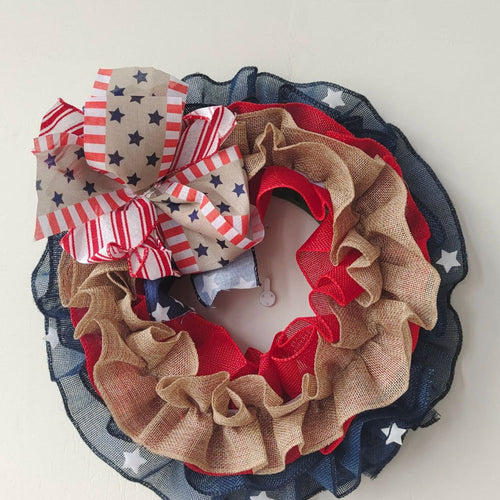 Independence Day Knit Wall Wreath