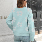 Floral Dropped Shoulder Sweater