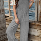 Full Size Wide Leg Front Pocket Jumpsuit