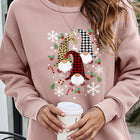Graphic Round Neck Dropped Shoulder Sweatshirt