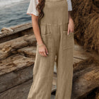 Full Size Wide Leg Front Pocket Jumpsuit